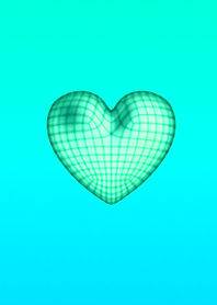 Wire Heart Light Blue