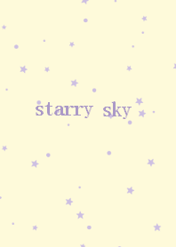 starry sky -yellow purple-
