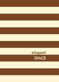 elegant SPACE <BROWN/CREAM>