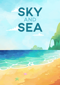Sky and Sea crayon (revised)