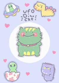 ufo & dino cat