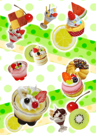 Fake sweets dot green!