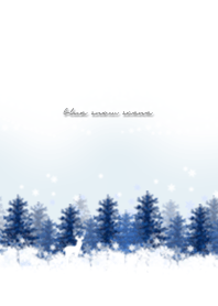 Blue snow scene*