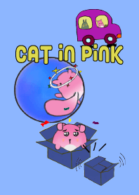 Mischievous Cat In Pink