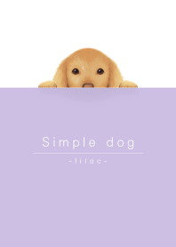 simple dog/lilac purple
