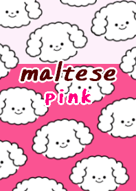 maltese dog theme13 pink