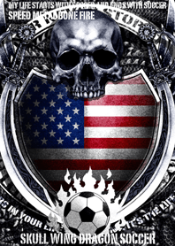 Skull wing dragon soccer 5 America