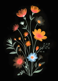 คอลเลกชันดอกไม้ป่า(สีเรืองแสงกลางคืน)