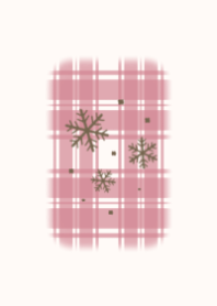 Winter Season Check Pattern(Red ver.)