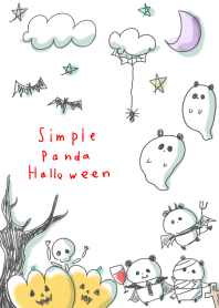 simple Panda Halloween.