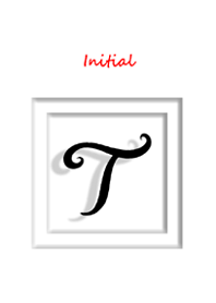 Initial T / Simple white