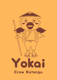 Yokai Crow Kotengu sunflower