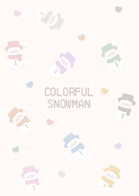 くすみカラースノーマン [カラフル1]