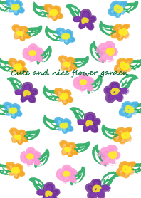 Cute and nice flower garden