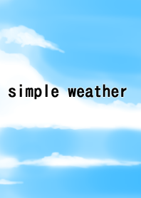 シンプルな天気のテーマ