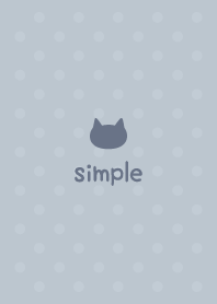 Cat dot -Dullness Blue-