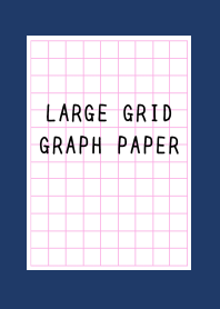 LARGE PINK GRID GRAPH PAPER-NAVY BLUEj