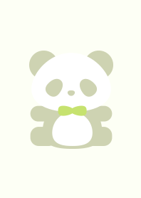 Cute panda simple green