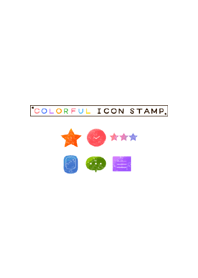 COLORFUL ICON STAMP