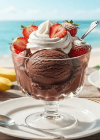 CHOCOLATE ICE CREAM & SUMMER SEA