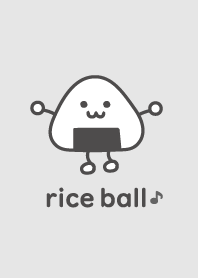 rice ball Musical note'Gray'