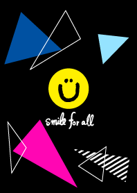 The smile - black colorful triangle12-
