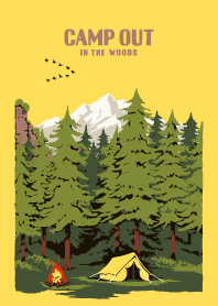 營地：在樹林裡 (黃色)