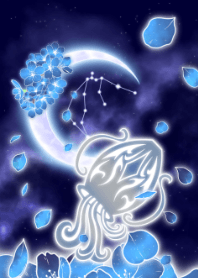 ดอกซากุระสีฟ้า ราศีกุมภ์