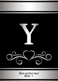 Black and Silver Initial -Y-