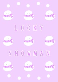 LUCKY SNOWMAN/LIGHT PURPLE