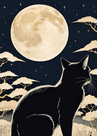 Cat under the Moon 2022c7