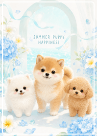 Summer Puppy Happiness