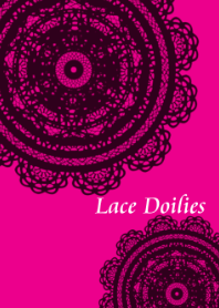 ドイリーレース[ビビッドピンク]