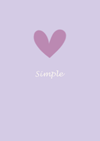 大人ハートのデザイン・すみれカラー