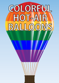 Colorful hot-air balloons
