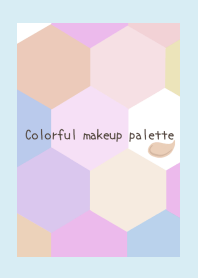 Colorful makeup palette/LIGHT BLUE/YEL