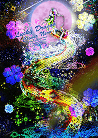 Lucky Dragon Clover Neon1