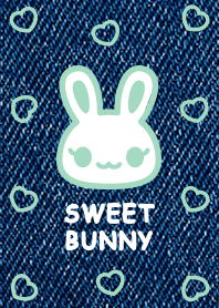 SWEET BUNNY [denim/mint green]