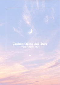 Crescent moon and stars 83/Natural Style