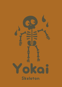 Yokai skeleton bronze