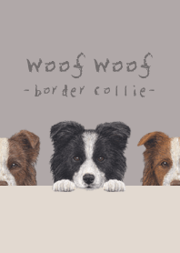 Woof Woof ! - Border Collie - GRAY