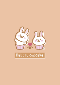Rabbit cupcake <Tulips> orange
