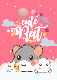 Rat Celebrate Galaxy Red Pink