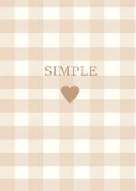 SIMPLE HEART :check yellowbeige