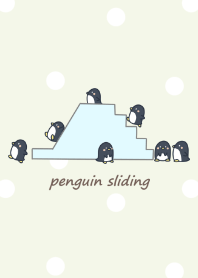 Penguin Sliding -green- dot 2