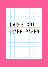 LARGE GRID GRAPH PAPER/FLASHY PINK