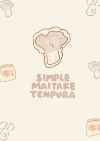 simple maitake Tempura beige.