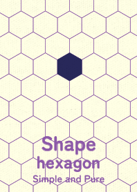 Shape hexagon Purple navy