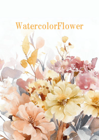 Watercolor Dry Flower-PINK-42
