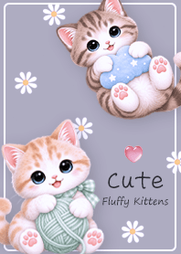 purple Fluffy Kittens